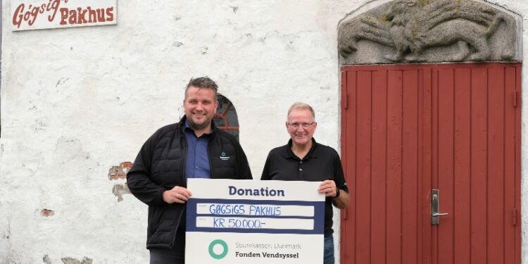 Sparekassen Danmark donerer et stort beløb til renoveringen af Gøgsigs Pakhus.