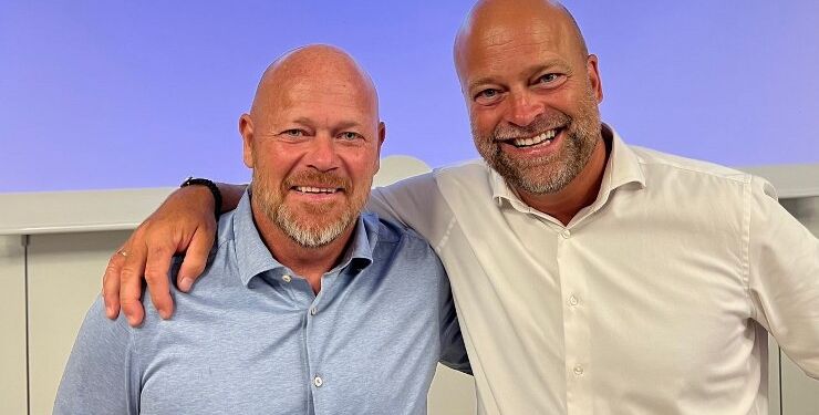 Stig Tøfting og Lars Glinvad i Restaurant Svanelunden. Foto: Privat.