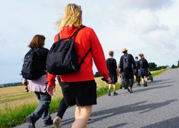 Frisk luft og god motion med Kræftens Bekæmpelse i Naturpark Tolne. Privatfoto.