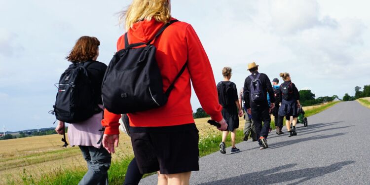 Frisk luft og god motion med Kræftens Bekæmpelse i Naturpark Tolne. Privatfoto.