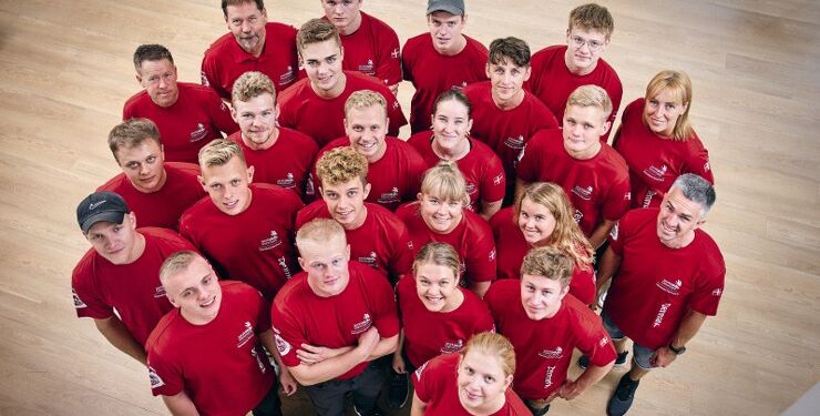 Skillslandsholdet kæmper for guld til Danmark ved EuroSkills 2023 i Gdansk, Polen. Foto: Skills Denmark.