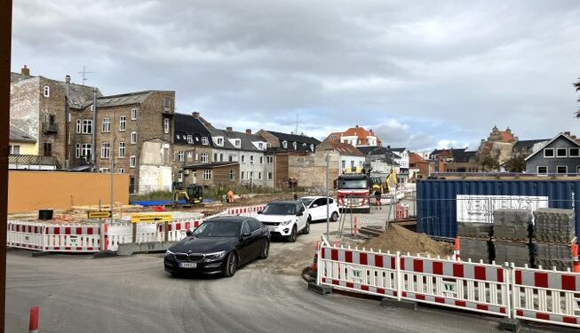 Projektet skaber udfordringer for trafikken. Foto: Palle W. Nielsen