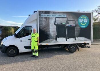 Flemming og Hjørring Kommune yder god service til borgernes affaldshåndtering. Foto: Palle W. Nielsen