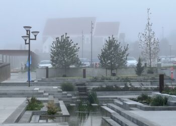 Lidt dis og tåger over den flotte Strømgade i Hjørring. Foto: Kim Larsen