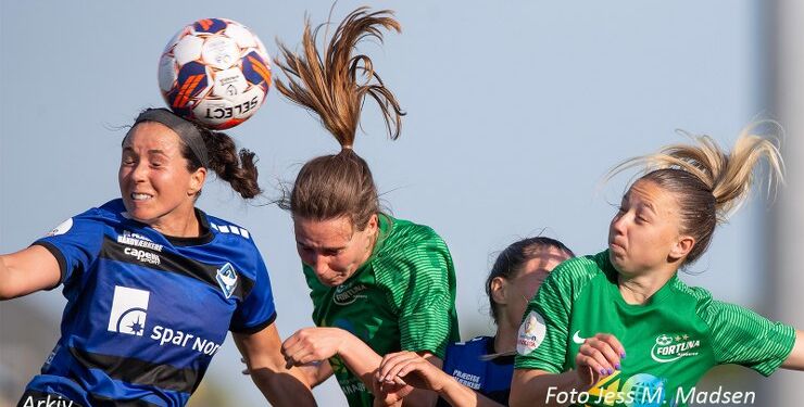 Der bliver gået til sagen, når Fortuna og HB Køge tørner sammen. Foto (arkiv): Jess M. Madsen.