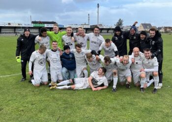 Førsteholdet hos Hirtshals Boldklub. Foto (arkiv): Niels Chr. Jakobsen.