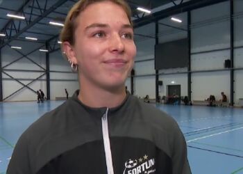 Lærke Hammer fra Fortuna Hjørring. Foto: TV2 Nord.