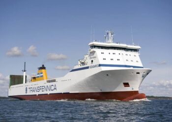 Glyvursnes afløser i 2024 det chartrede fragtskib Mistral på ruten mellem Island, Færøerne og Hirtshals. Foto: Smyril Line.