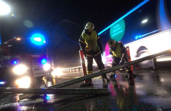 Fredagens vejr kan give udfordringer i trafikken. Foto: Vejdirektoratet.