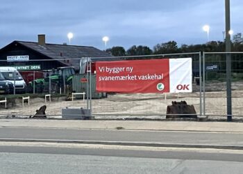 De Svanemærkede vaskehaller og lynladestanderne ventes klar i uge 7 næste år. Foto: Palle W. Nielsen