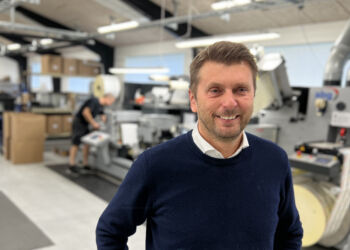 Indehaver og direktør Jan Viberg Elleriis fra Ecco Print satser fremover 100% på etiketter. Foto: Sign Print & Pack.
