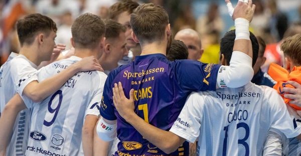 Sejrsglæde hos Hjørring Futsal Klub. Foto: Jacob Strandeng.