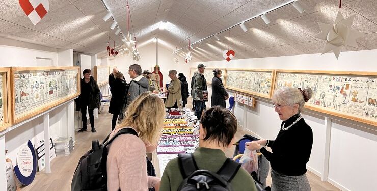 Masser af gæster ved et tidligere arrangement i Håndværkernes Hus. Foto: Bent Vanggaard.