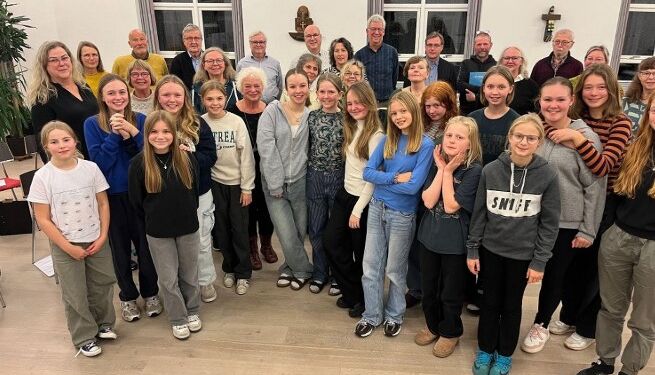 Samling af korene til en prøveaften i Hjørring.