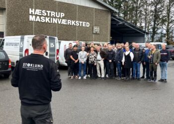 Stoklund Medieproduktion forevigede dagen og medarbejderne. Foto: Palle W. Nielsen