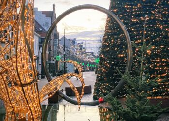Hjørring får mange roser for den flotte julebelysning. Foto: Palle W. Nielsen