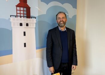 Regionsdirektør Jakob Krogh fra Region Nordjylland under sit nylige besøg i Hjørring. Foto: Privat.
