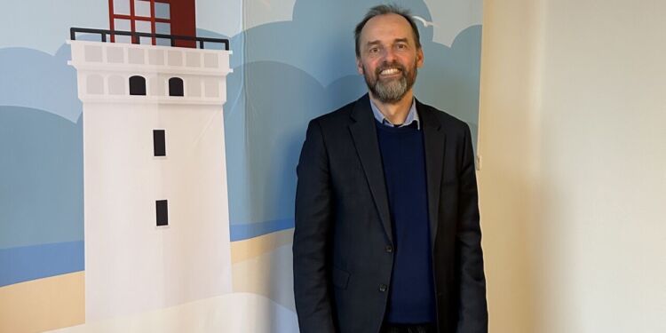Regionsdirektør Jakob Krogh fra Region Nordjylland under sit nylige besøg i Hjørring. Foto: Privat.
