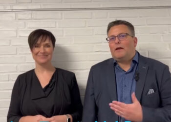 Anne Honoré og Jakob Dyrman. Foto: Venstre i Hjørring Kommune.