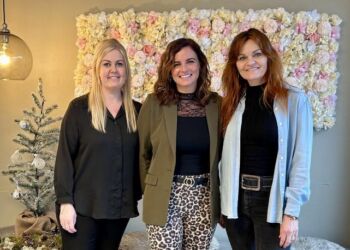 Fra venstre er det Rikke, Signe og Heidi Vendelbo. Foto: Arkiv.