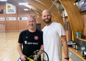 Heinrich Sigsgaard og Martin Jepsen blev vindere af Twonby Jule Open 2023. Foto: Emil Lyn Andersen.