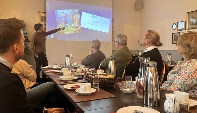 Andreas Møgelmose fra Aalborg Universitet gav på Hotel Phønix et godt indblik i kunstig intelligens. Foto: Palle W. Nielsen