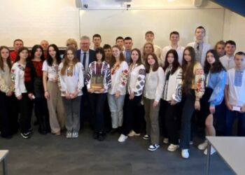 Ukrainske gæster i godt selskab. Privatfoto