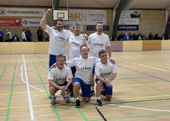 Sejrsglæden var ikke til at tage fejl af hos holdet fra Lerøy Seafood. Foto: HB.