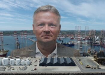 Havnedirektør Mikkel Seedorf Sørensen. Fotocollage: Kanal Frederikshavn.