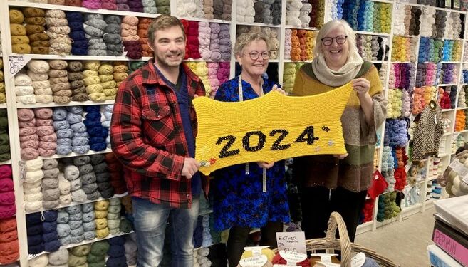 Initiativtager Mads Halle Bruun i selskab med indehaver Annette Bo Pedersen hos Ret og Vrang samt kreative Anna-stina Korsholm Billund. Foto: Laila Zielke.