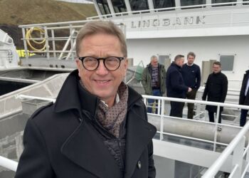 Asger Christensen ombord på fiskefartøjet HM 379 Lingbank. Foto: Privat.