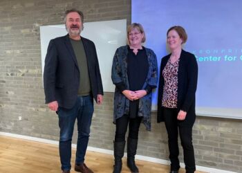 Formand Lars Busk Hansen fra Lærerkreds Nord, skolechef Anette Nedermark fra Hjørring Kommune og forsker Lone Bøgh Andersen. Foto: Niels Skipper.