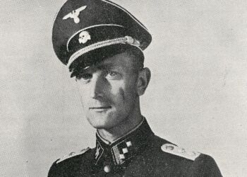 Per Sørensen i SS-uniform. Kilde: Frihedsmuseets fotoarkiv/Nationalmuseet.]