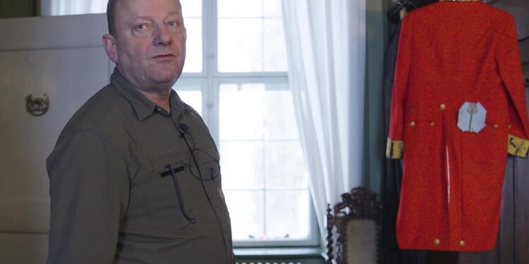 Hans Henning Rottbøll på Børglum Kloster. Foto: TV2 Nord.