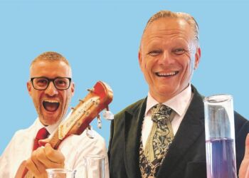 Bassist Mikkel Riber og  Sigurd Barrett.