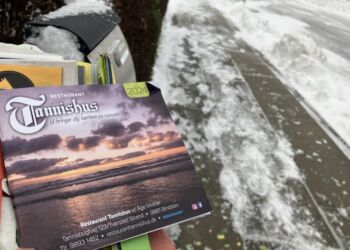 Restaurant Tannishus har i år også omdelt 2024-bogen her i Hjørring. Foto. Palle W. Nielsen