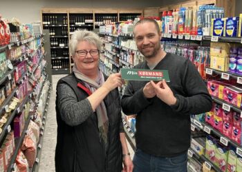 Annette og Dennis er klar til den 1. februar at åbne Min Købmand i Lendum. Foto: Palle W. Nielsen