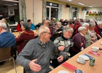 Bandet "Irsk Kaffe" fik hurtigt stemningen op på kogepunktet.