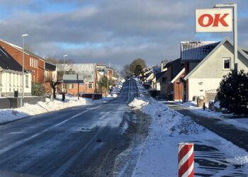 Sne i Lendum. Foto (arkiv): Palle W. Nielsen.