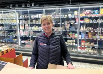 Annemette kunne 1. februar 2024 fejre 30 års jubilæum i købmandsbutikken i Tversted. Foto: Palle W. Nielsen