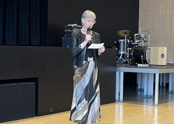 Rektor Elsebeth Gabel Austin på Hjørring Gymnasium. Foto (arkiv): Niels Chr. Jakobsen.