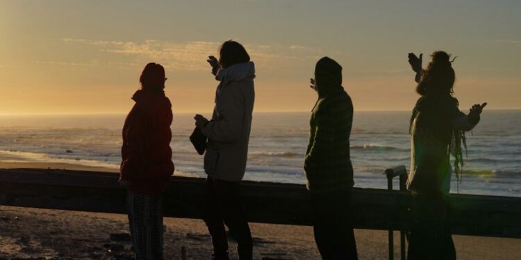 Solnedgang ved Husmoderstranden i Hirtshals. Foto: Arturs Pirazkov.