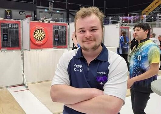 Jeppe Møller Stolt med rødder i Hirtshals. Foto: De Danske Dartlandshold.