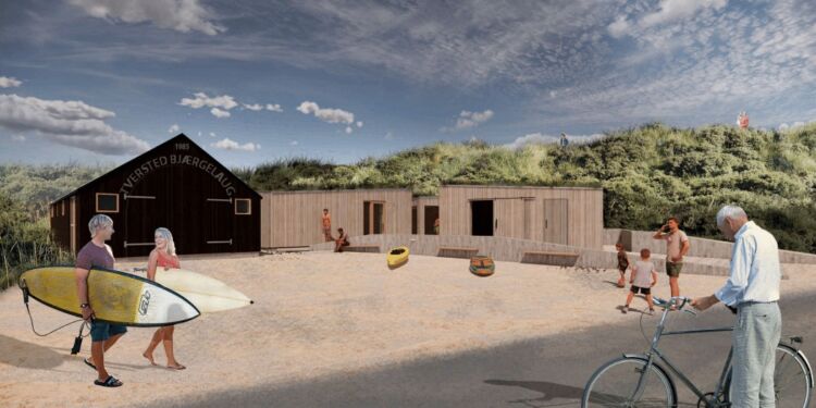 Skitse til Kysthusene i Tversted. Foto: Arkitektfirmaet Bundgaard.