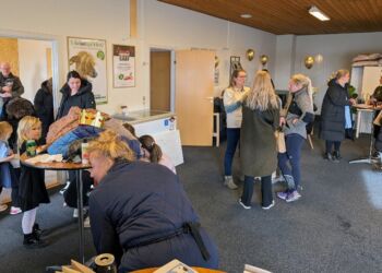 Det var en vellykket åbningsfest med mange besøgende dagen igennem.