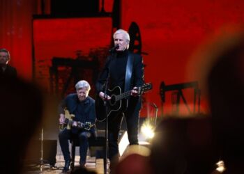 Bandet TV2 deltog ved Danmarks Indsamling. Foto: DR.