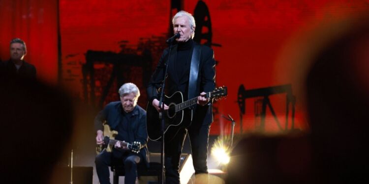 Bandet TV2 deltog ved Danmarks Indsamling. Foto: DR.