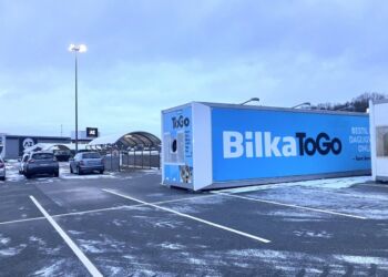 Bestil fødevarer fra Bilka på nettet og hent dem foran A-Z i Hjørring.  Foto: Palle W. Nielsen