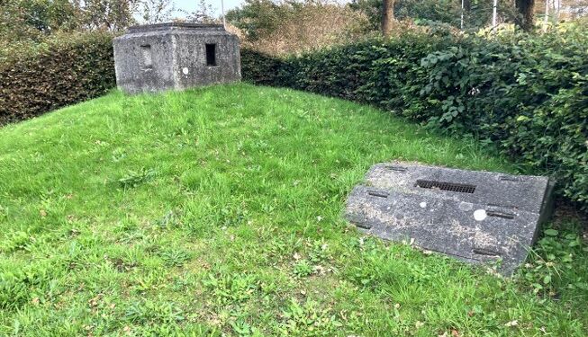 Gemmer disse betonstykker ved Frederikshavnsvej i Hjørring på sikringsrum? Foto: Palle W. Nielsen