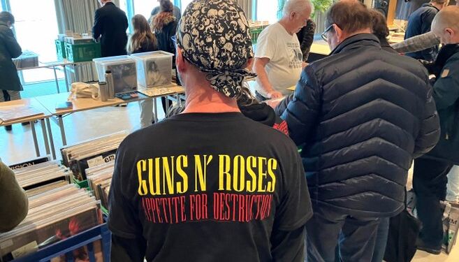 Pladebasaren på Vendsyssel Teater er også en nostaligsk rejse. Arkivfoto: Palle W. Nielsen